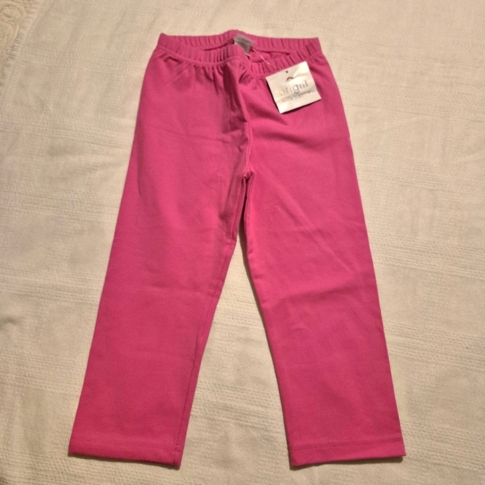 Hanna Andersson girls size 130 or 8 pink cropped leggings NWT